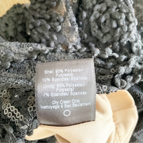 Dress The Population Sequin Black Dress Size 2 - Picture 3 of 3